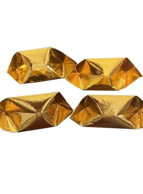 厂家殡葬用品机叠半成品好纸金元宝12x15切角3万/箱.祭祀用