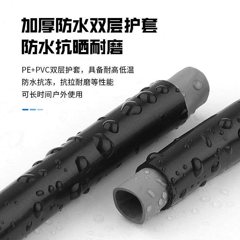 防水防晒网线千兆超六类0.58纯无氧铜cat6工程监控网络线厂户外用