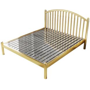 加厚不锈钢床1.5米1.8单人双人床欧式 简约1.2m家用网红非铁艺床架