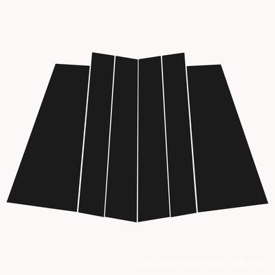 适用09-23新款丰田SIENTA塞纳SIENNA改装车窗饰条RAIZE镜面中柱贴