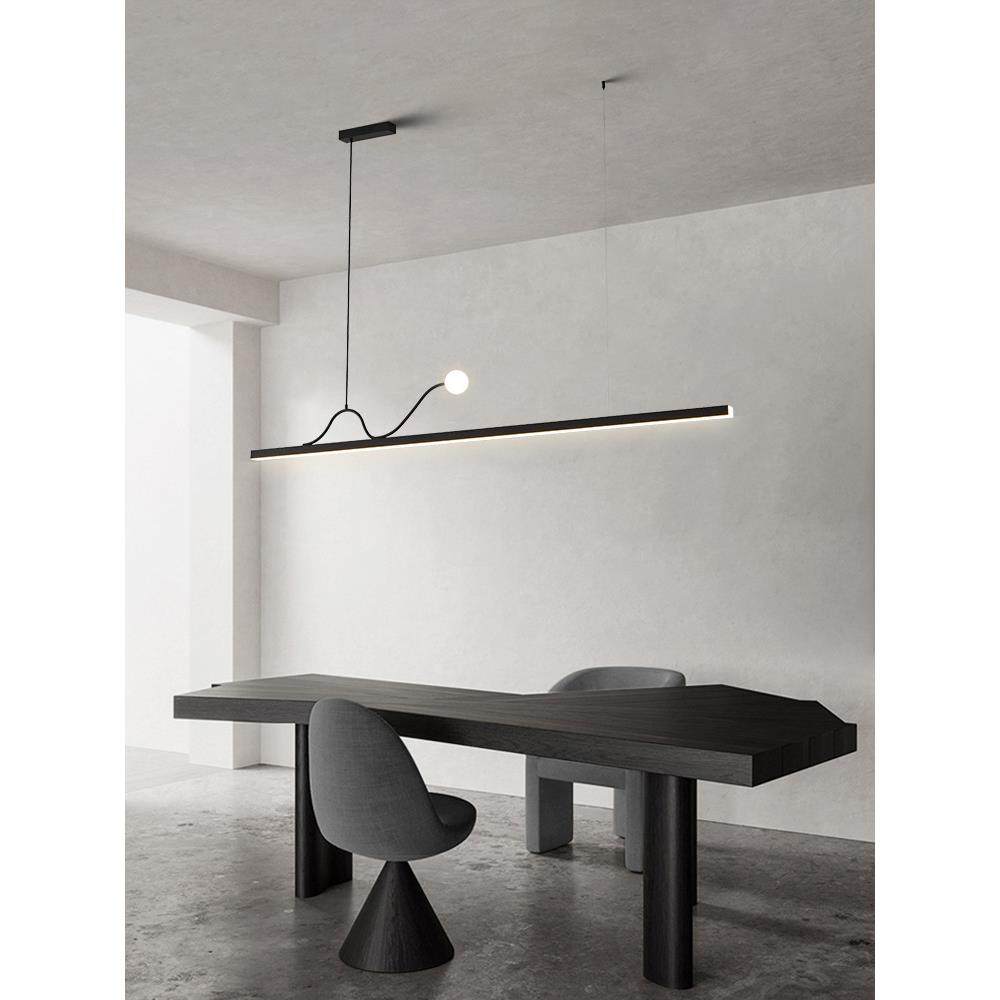 设计师餐厅吊灯简约现代一字长条餐桌吧台灯极简网红前台办公室灯,家装灯饰光源,智能吊灯,淘宝优惠券,粉丝福利购,淘宝优惠卷