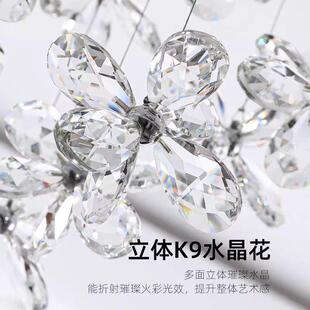 法式吸顶灯高级感客厅灯大厅主灯水晶餐吊灯设计师复式别墅楼梯灯