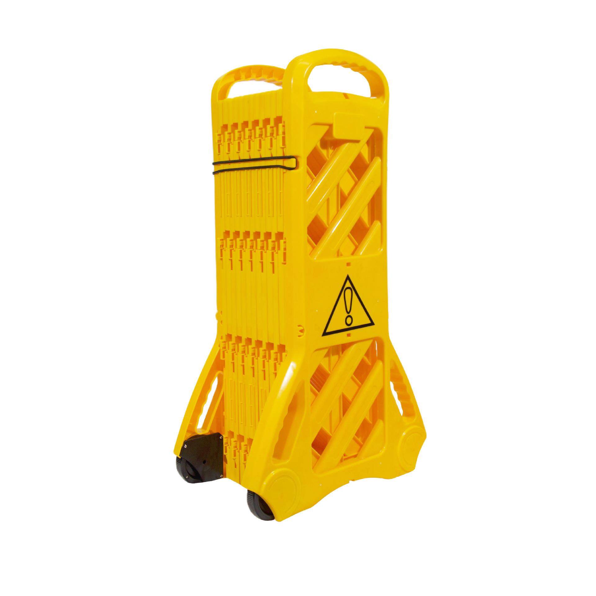 电梯井施工防护栏可伸缩塑料围栏便携可移动施工栏杆绝缘可折叠