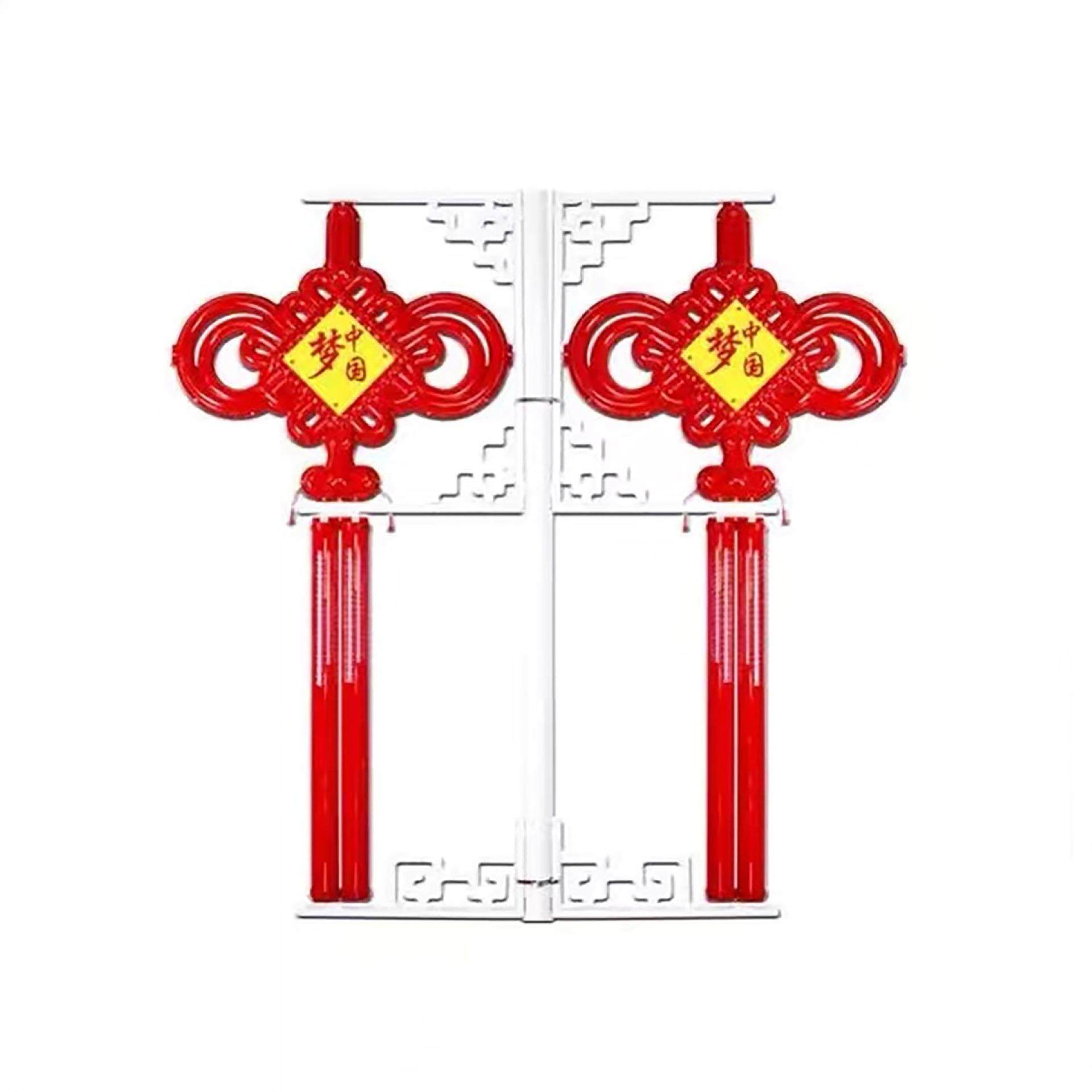 灯杆太阳能中国结LED中国结户外亮化工程灯杆灯笼厂家智能路灯杆