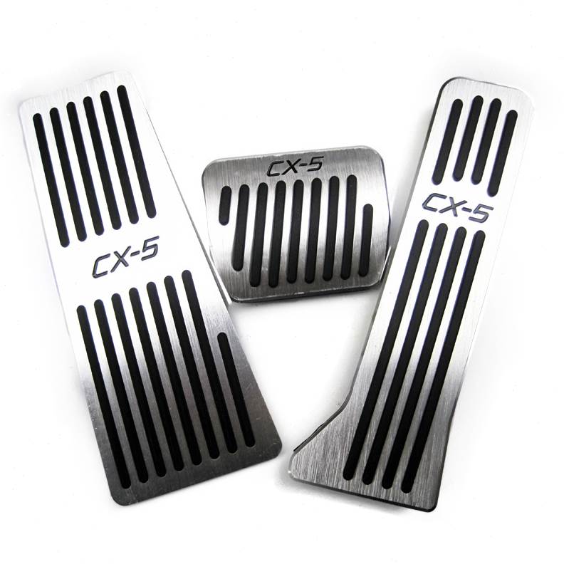 适用2015-2022款马自达CX-5踏板内饰改装防滑金属刹车休息脚踏板