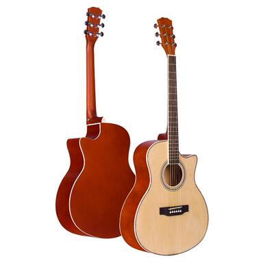 41寸初学者民谣吉他guitar新手练习吉他学生成人椴木吉它jita