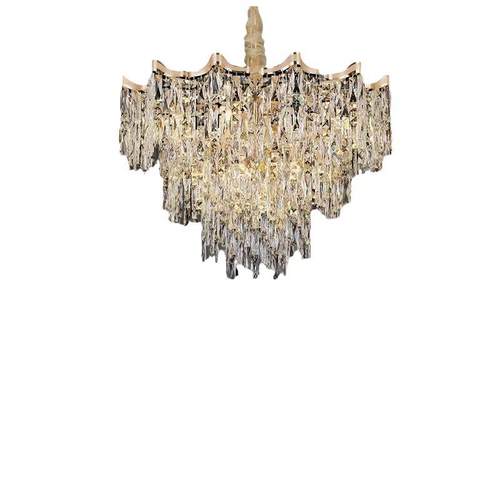 轻奢水晶大厅吊灯客厅主灯现代简约餐厅卧室别墅中山灯具家装灯饰