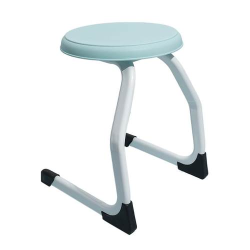 中小学物化生实验室C型悬挂实验室凳子铝塑结构教室小圆椅学生凳