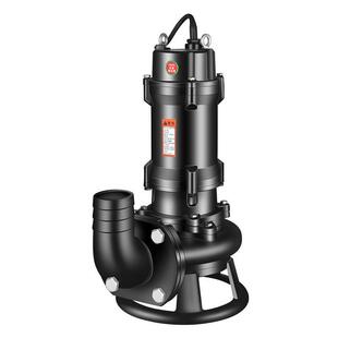 切割带刀抽粪排污水泵380v三相吸泥泵家用厕所潜水化粪池泵沼气池