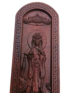 道令牌枣木令牌浮雕碧霞元君令牌雷击木法器泰山娘娘