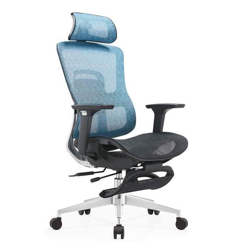 新款线控员工午休椅人体工学设计透气镂空网座护腰办公椅电脑椅子