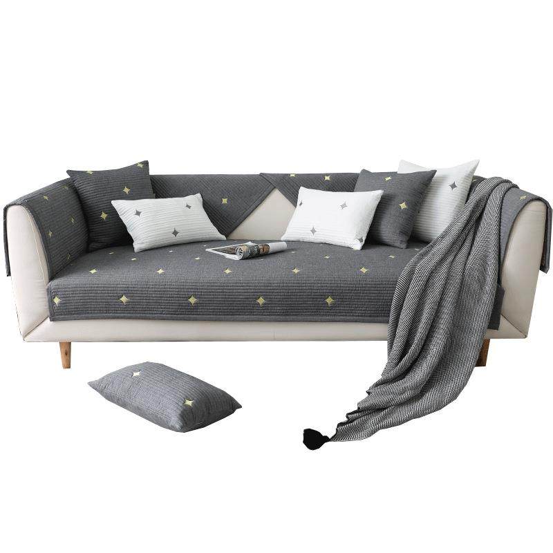 全棉沙发垫四季通用北欧简约现代防滑坐垫纯棉布艺加厚冬沙发套罩,居家布艺,美臀垫/保健坐垫,淘宝优惠券,粉丝福利购,淘宝优惠卷