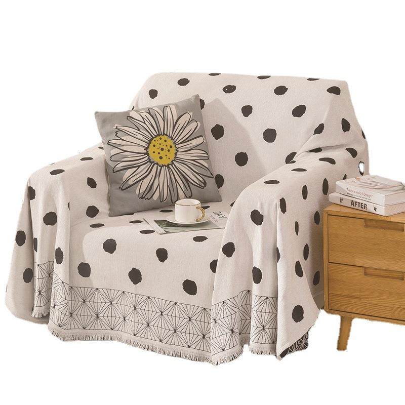 北欧雪尼尔沙发毯万能沙发巾沙发垫盖布民宿床尾毯床盖防尘盖巾,居家布艺,沙发套,淘宝优惠券,粉丝福利购,淘宝优惠卷