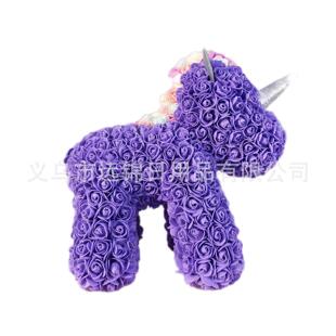 永生花独角兽七夕情人节圣诞礼物玫瑰花手工婚庆花店礼品