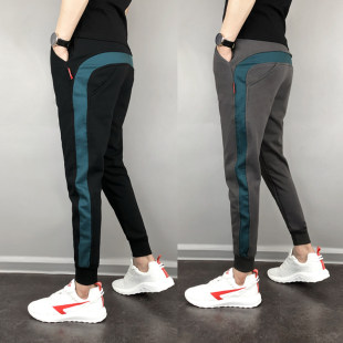 Autumn and winter men's trendy casual sports pants, Internet celebrities, versatile color matching, slim-fitting pants for young men, leggings
