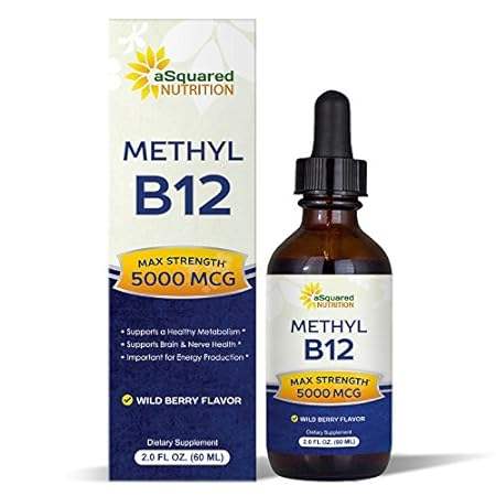 aSquared Nutrition Vitamin B12 Sublingual Liquid Drops -