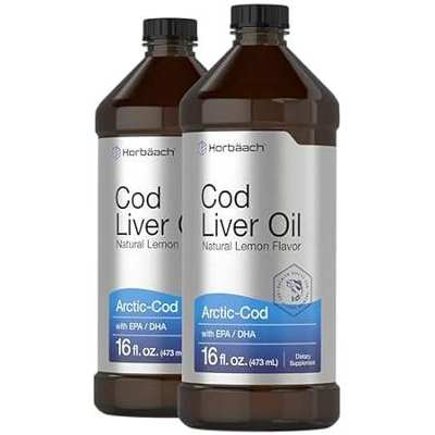 Arctic Cod Liver Oil with EPA/DHA | 2 x 16 fl oz | Natura