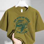 美式 休闲短袖 T恤男女同款 海外专柜订单余货捡漏 2026夏季 印花上衣