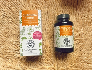 德国正品姜黄素粉胶囊naturelove原装进口90粒 两瓶包邮