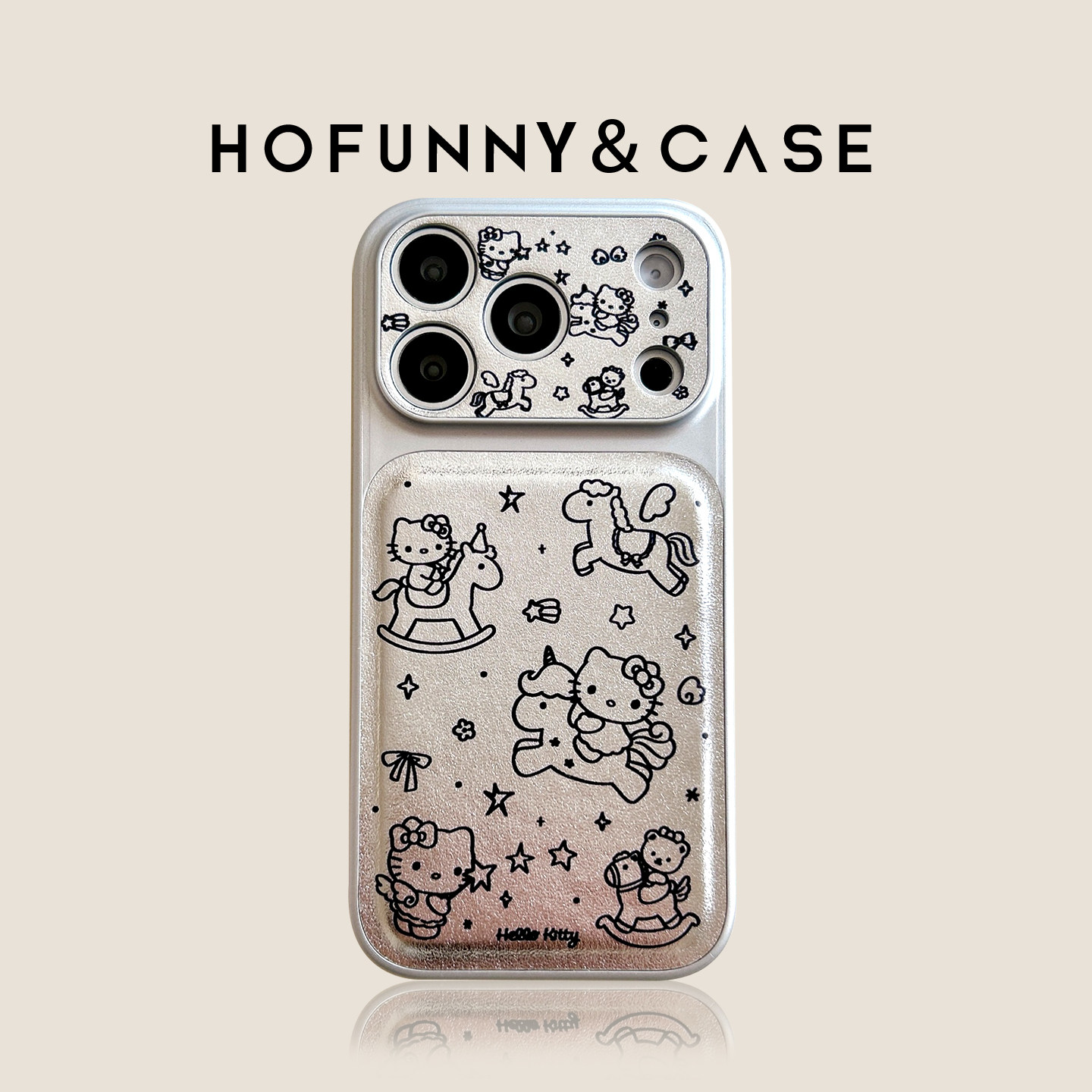 韩系ins小众黑线条骑木马哈喽KT猫适用iPhone17Promax苹果16ProMax手机壳新款15Pro卡通防摔14Promax保护套13,3C数码配件,手机保护套/壳,淘宝优惠券,粉丝福利购,淘宝优惠卷