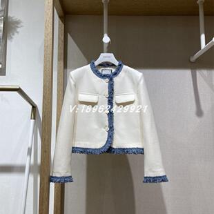 jessyline2024春装杰茜莱米气质高级小香风短款外套412107118-669