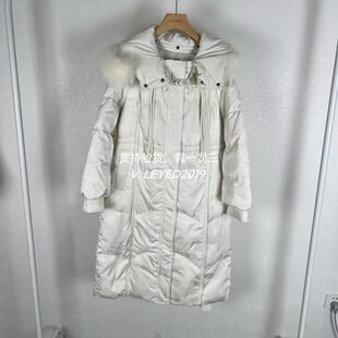 MixMax24ins冬季新品长款狐狸毛领爆款羽绒服1244114642-5369