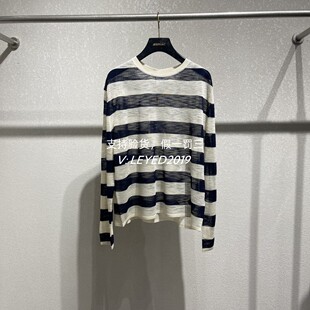 专柜正品jessyline/杰西莱2025春季新款针织衫条纹513204264-369