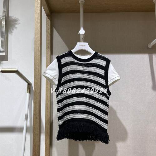 杰茜莱jessyline2024年春装国内代购专柜正品针织衫412204147-569