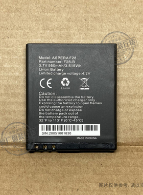 VK 适用于 Aspera ASPERA F28/F28-B翻盖功能手机电池 950mAh毫安
