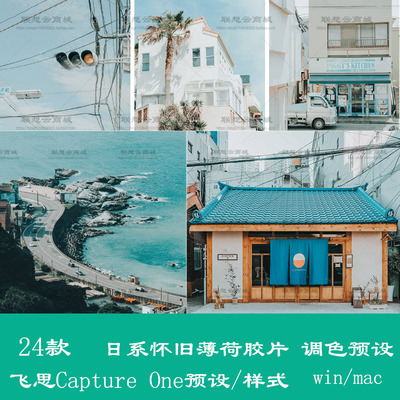 飞思Capture One预设日系怀旧薄荷胶片复古文艺
