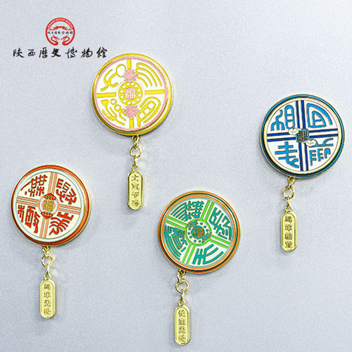 瓦当双层旋转冰箱贴陕历博