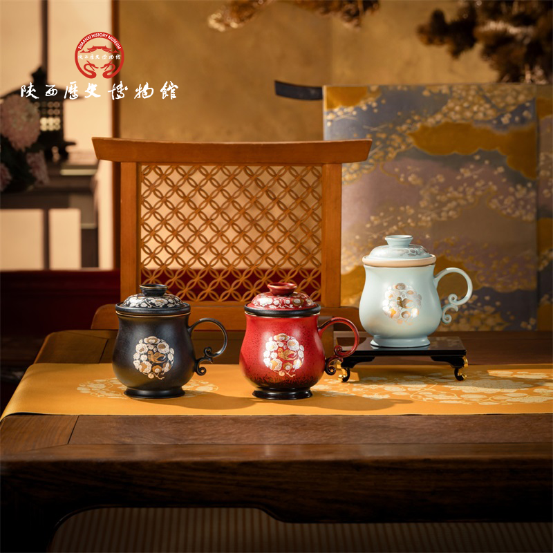 陕历博万仟堂大唐茶宴陶瓷办公杯