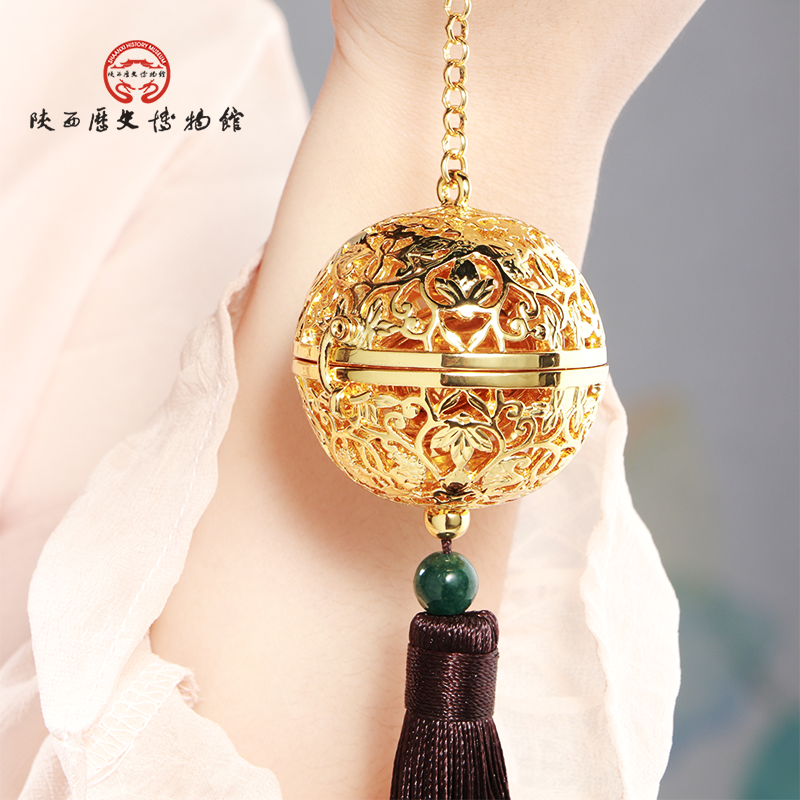 陕西历史博物馆葡萄花鸟纹香囊送妈妈女领导女士闺蜜礼物实用高档