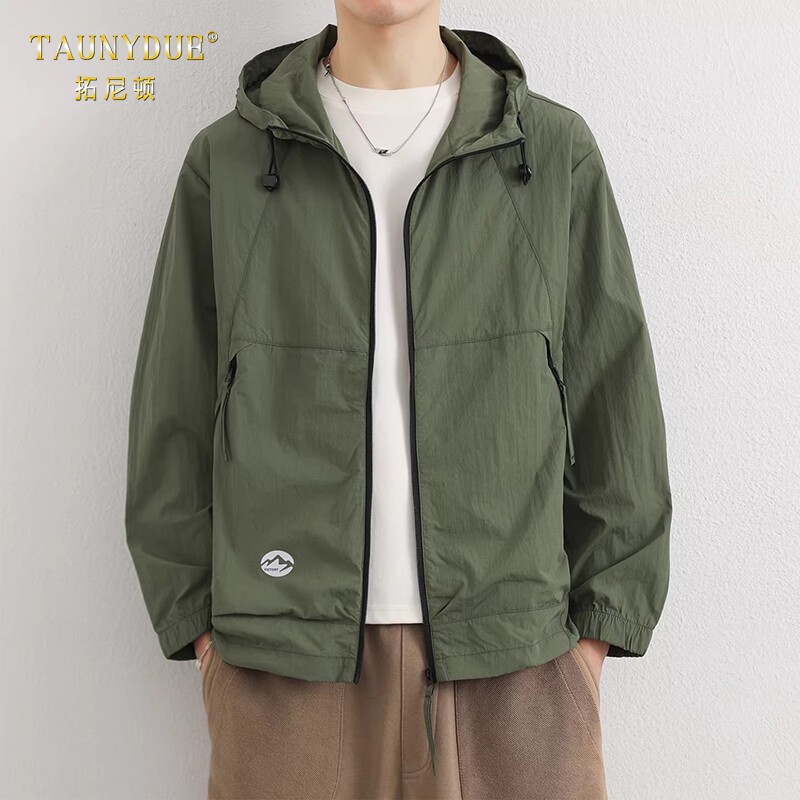 TAUNYDUE清新夏日冰丝防晒衣男