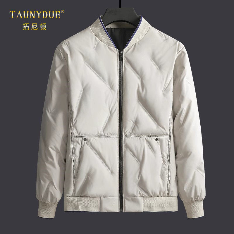 舒适加厚保暖宽松外套男款冬季棒球领夹克时尚工装飞行外套防风服