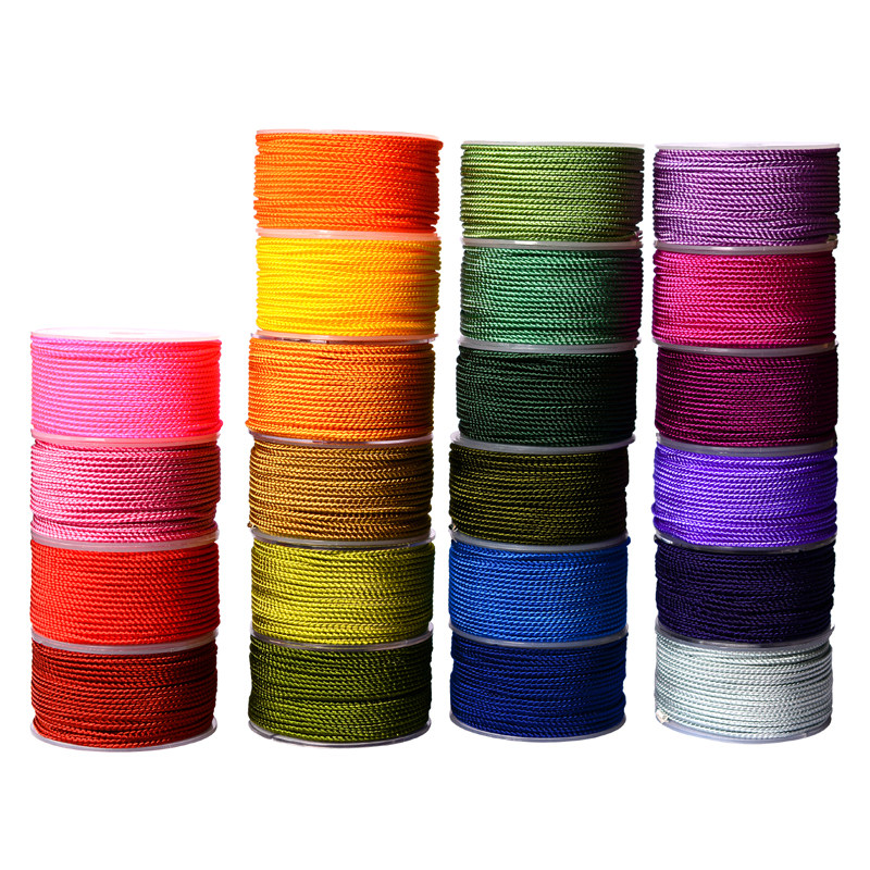 DRAGON KNOT ENCRYPTION 2MM DRAGON SCALE LINE PENDANT LANYARD NECKLACE ROPE KNITTING BRACELET ROPE DIY HAND-WOVEN CORD 18 METERS