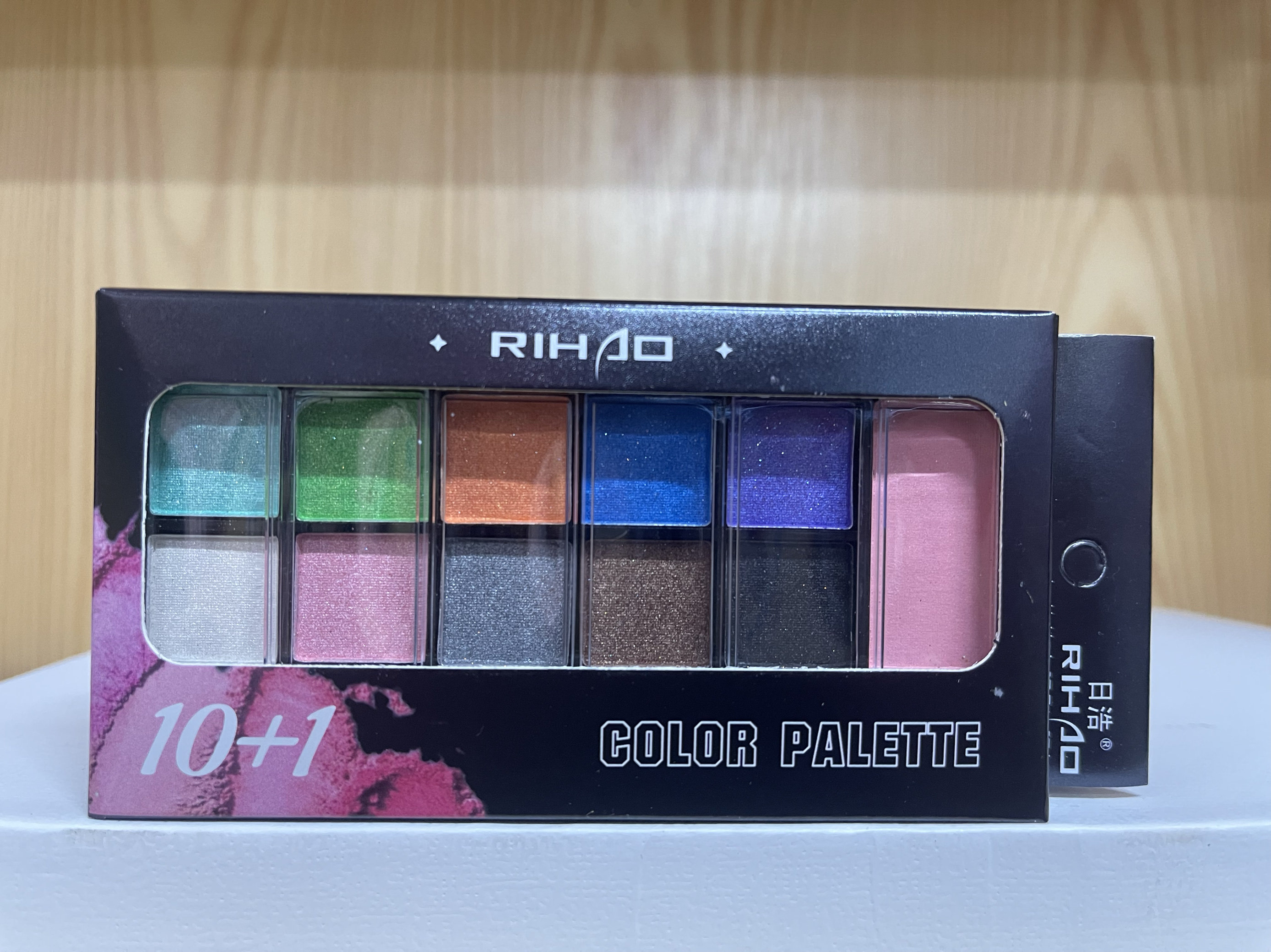 日浩十色眼影腮红组合彩妆盘亮色眼影