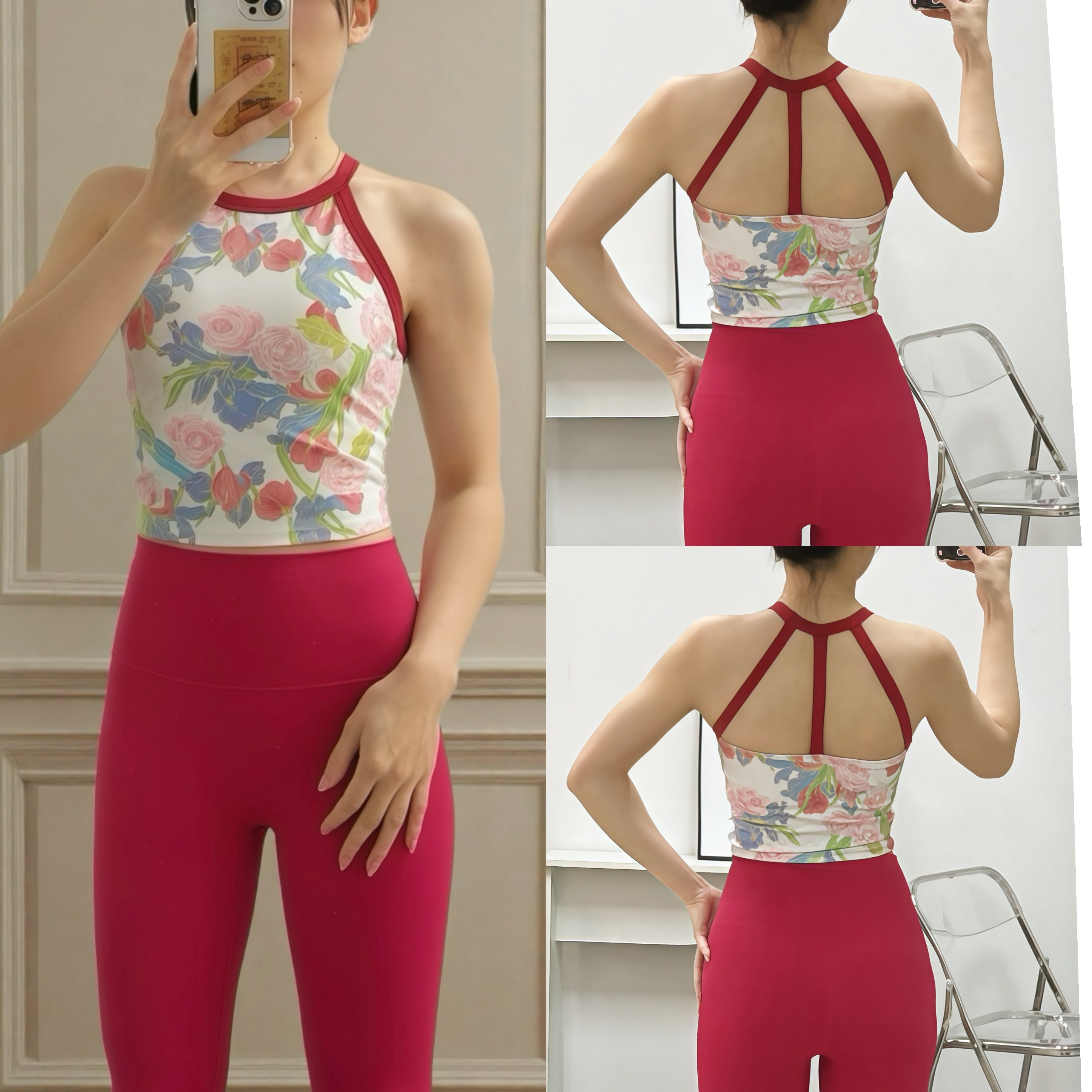 带胸垫一体瑜伽套装上衣运动背心女新款高强度防震文胸美背健身服,运动/瑜伽/健身/球迷用品,瑜伽背心,淘宝优惠券,粉丝福利购,淘宝优惠卷