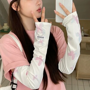 2026新款防晒冰袖女夏季罗口宽松加大户外骑行护臂冰丝套袖宽松