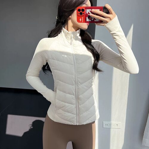 运动外套轻薄保暖显瘦修身羽绒服