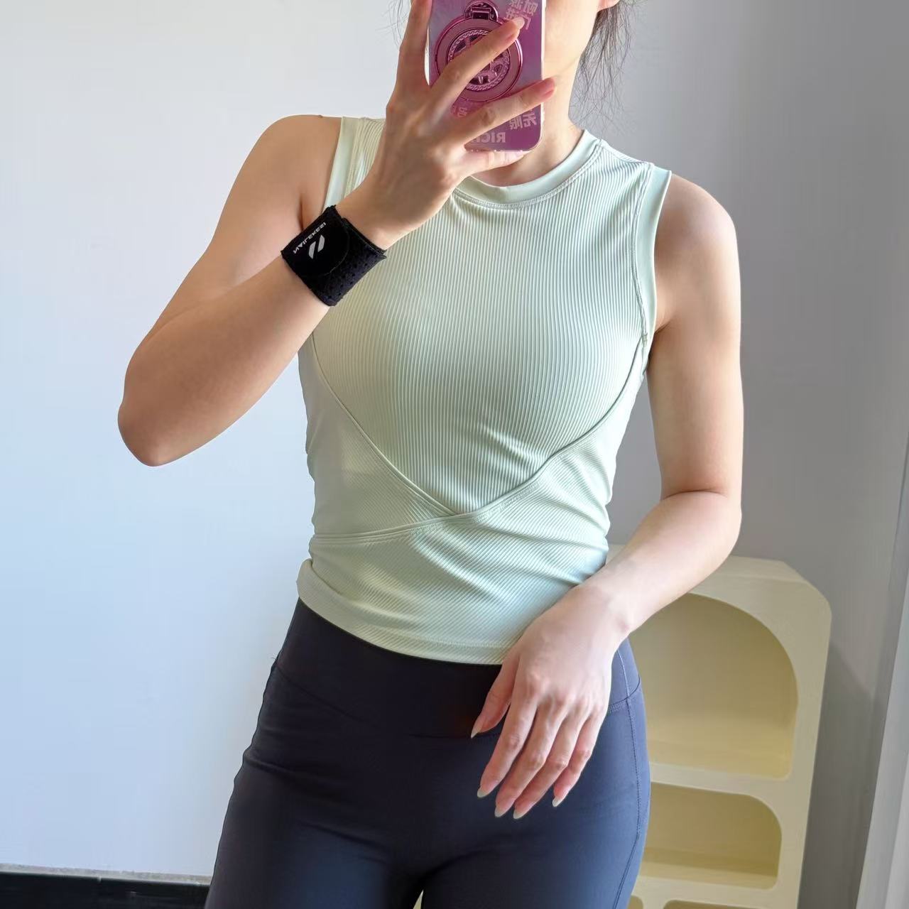 瑜伽服短袖无袖背心速干运动