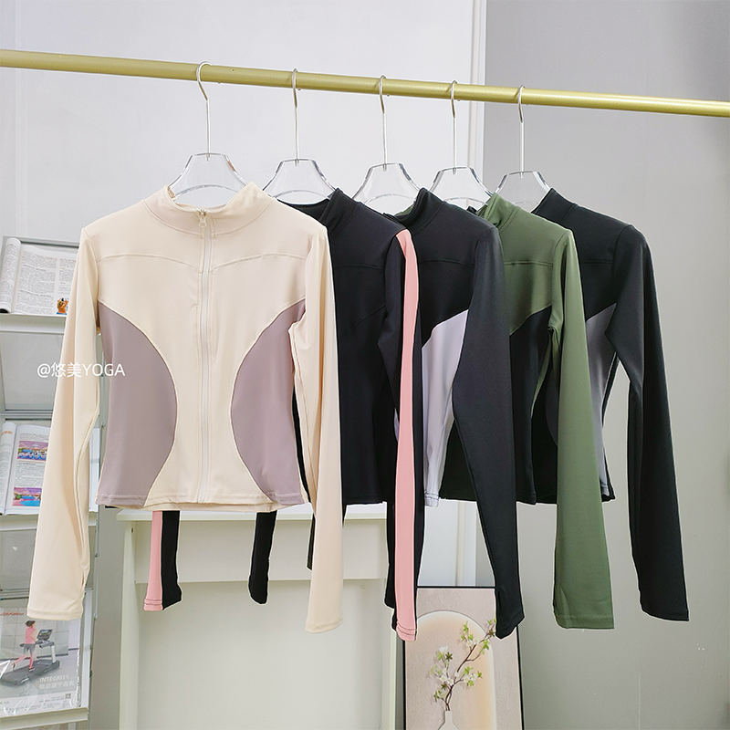 夹克网红弹力紧身秋款运动外套