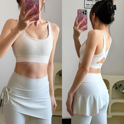 悠美高强度防震运动内衣网红瑜伽背心女外穿健身美背上衣秋季新款