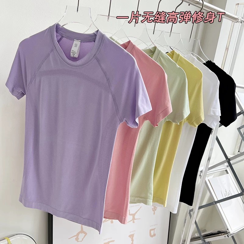 瑜伽服短袖运动T恤健身服上衣女