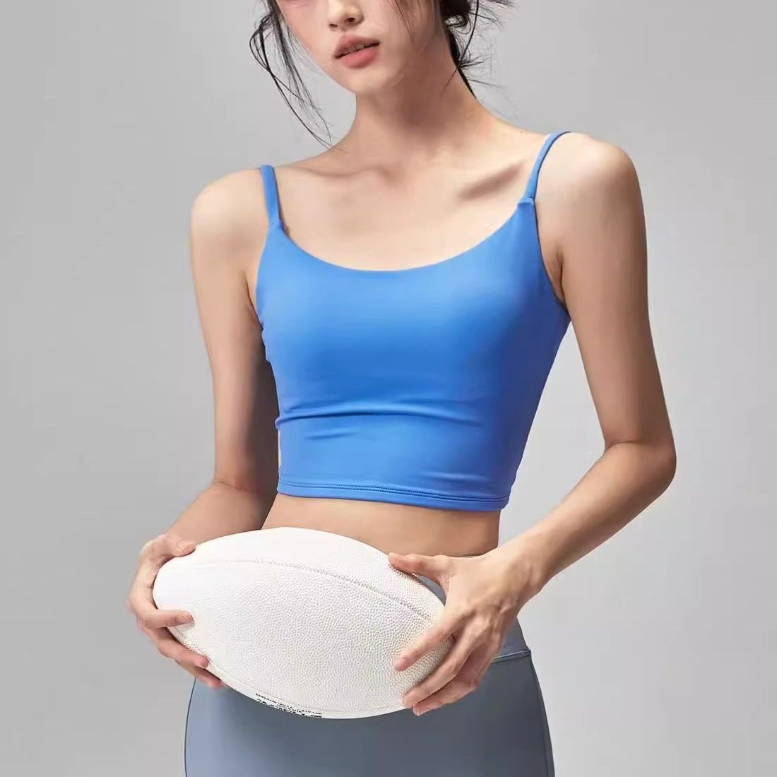 夏季超薄运动文胸一体式瑜伽美背