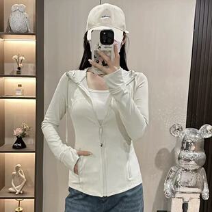 悠美瑜伽服女长袖 显瘦速干拉链跑步运动上衣训练健身外套秋冬 修身