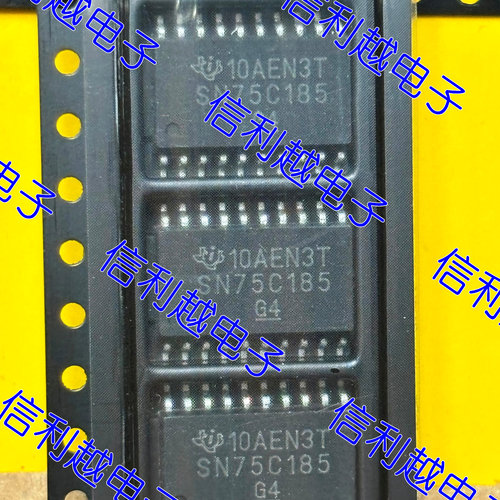 SN75C185DW 原装正品RS232收发器SOP20低功耗驱动接收芯片现货