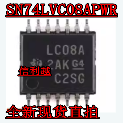 SN74LVC08APWR 超簿TSSOP14密脚 LC08A SN74LVC08APWR全新 直拍