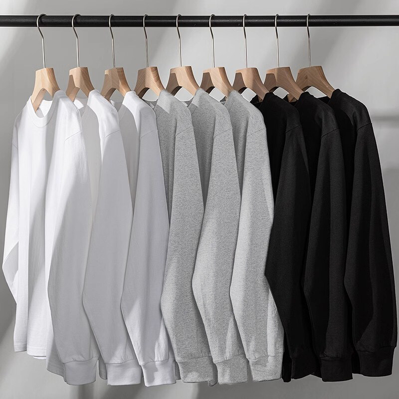 JAVE PASOK美式复古潮流百搭宽松版男女同款内搭长袖