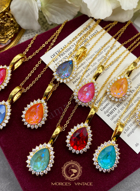 全新意大利百搭绿吊坠项链